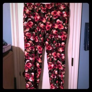 Floral Banana Republic pants
